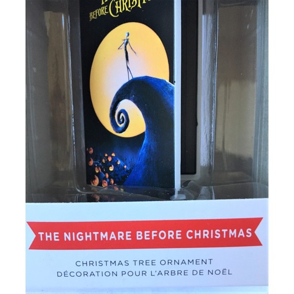 Nightmare Before Christmas Hallmark VHS Christmas Tree Ornament - Picture 1 of 8